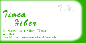 timea hiber business card